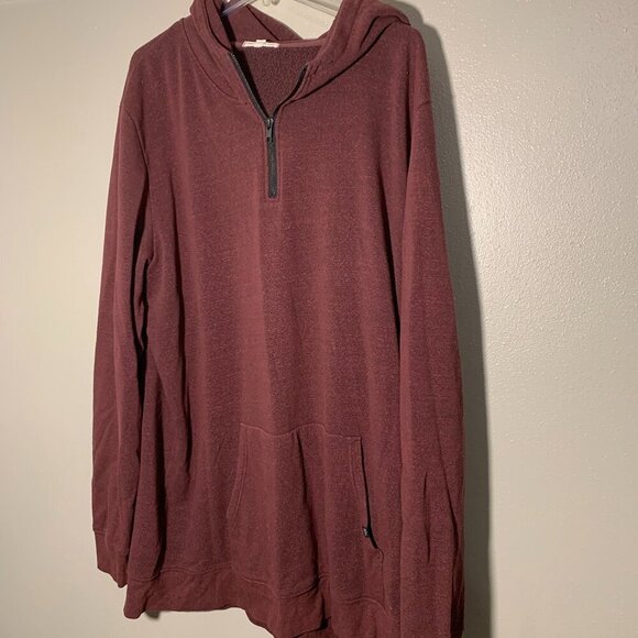 Threads 4 Thought maroon hoodie - Picture 4 of 4